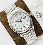EW Factory V2 Replica Rolex DayDate 40mm 3255 White MOP Dial President Watch with nfc card
